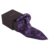 Chokore Deep Purple Silk Pocket Square - Indian At Heart line-18x18