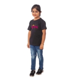 Girls Cotton Princess Half Sleeve TShirt (Black) PID41481