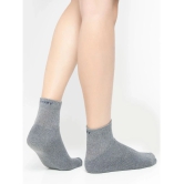 Jockey 7036 Men Compact Cotton Terry Ankle Length Socks - Mid Grey Melange - Grey Melange