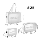 SUNESH CREATION White Travel Kit Bag ( 3 Pcs ) - White