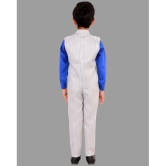 DKGF Fashion - Blue Cotton Blend Boys Shirt & Pants ( Pack of 1 ) - None