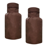 PrettyKrafts Set of 2 Cotton Brown Cylinder Cover