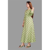 SIPET - Green Rayon Womens Anarkali Kurti ( Pack of 1 ) - None