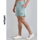 Mens Activewear Running Shorts-Sky Blue / XXL
