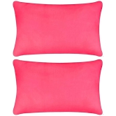 PINDIA Pack of 2 Pink Pillow Cover - Pink