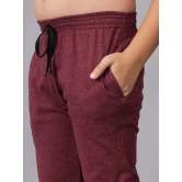 Diaz Maroon Cotton Blend Boys Trackpant ( Pack of 1 ) - None