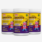 BabyOrgano Herbal Chocovita Health & Nutrition Drink | 100% Ayurvedic Herbs | No Refined Sugar | Make Bones Strong | Supports Weight & Height Gain | FDCA Approved-Pack Of 2