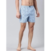 Joven Light Blue Cotton Mens Boxer- ( Pack of 2 ) - None