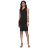 Sugr - Polyester Black Women's Peplum dress ( Pack of 1 ) - None