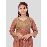 Aarika Peach Cotton Girls Kurti ( Pack of 1 ) - None