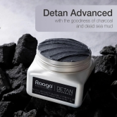 Raaga Professional De-Tan Advanced Pack | Charcoal and Dead Sea Mud | Healthy and Radiant Skin (500 gm)