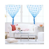 YUTIRITI Set of 2 Window Heart String Curtain - Blue