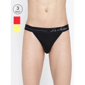 La Intimo Multicolor Cotton Mens Thongs ( Pack of 3 ) - None