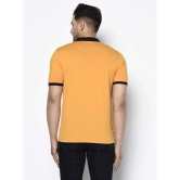 Glito - Mustard Cotton Blend Regular Fit Mens T-Shirt ( Pack of 1 ) - None