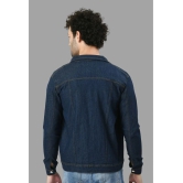 DKGF Fashion Cotton Blend Mens Denim Jacket - Navy ( Pack of 1 ) - None