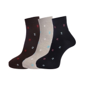 Dollar Socks Multi Casual Ankle Length Socks Pack of 3 - Multi