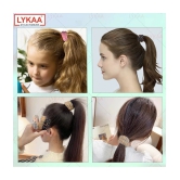 Lykaa Soft Stretchable hair rubber band hair ties ponytail holder hair Band - Pack of 5 (Multicolor) - Multi