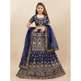 A TO Z CART Blue Silk Girls Lehenga Choli Set ( Pack of 1 ) - None