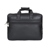 Leather World Office Laptop bag Black P.U. Office Bag