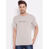 Lycos - Cotton Blend Regular Fit Grey Mens T-Shirt ( Pack of 1 ) - None