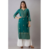 MAUKA - Green Straight Rayon Women's Stitched Salwar Suit ( Pack of 1 ) - None