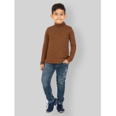 YHA - Brown Woollen Blend Boys Pullover Sweaters ( Pack of 1 ) - None