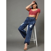 AngelFab - Blue Denim Wide Leg Womens Jeans ( Pack of 1 ) - None