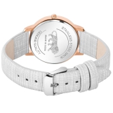 Loretta MT-313 White Leather Belt Slim Dial Women & Girls Watch