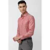 Men Pink Slim Fit Formal Full Sleeves Formal Shirt