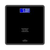 Hoffen Venus HO-18-Black-Digital Electronic Personal Body Health Fitness Check up Weighing Scale HO-18-Black Black