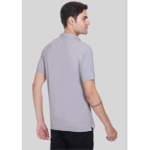 LEEBONEE - Light Grey Cotton Blend Regular Fit Men's Polo T Shirt ( Pack of 1 ) - None