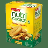 Britannia Nutrichoice 5 Grain Digestive Multigrain Biscuits - High Fibre, 200 G