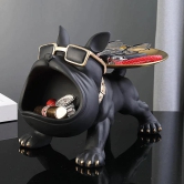 BULLDOG STORAGE BUTLER SCULPTURE-Golden