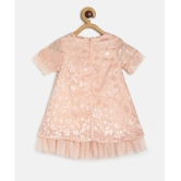 MINI KLUB Beige Cotton Baby Girl Dress ( Pack of 1 ) - None