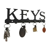 JaipurCrafts Black Iron Key Holder - Pack of 1