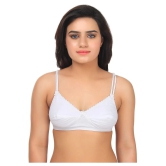 TCG Cotton Bralette - White - 34