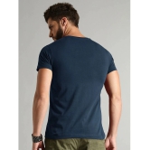 Lycos - Navy Blue Cotton Blend Regular Fit Mens T-Shirt ( Pack of 1 ) - None