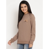 Women Wanderer Brown Solid Sweatshirt-XL