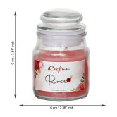 eCraftIndia Rose Votive Jar Candle Scented - Pack of 5