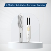 LED Comb  Callus Remover Combo-White