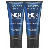 Jovees Herbal Mens Essential Advanced 4 in 1 Moisturizing Face Wash (Pack of 2)