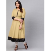 Estela - Beige Cotton Blend Women''s Flared Kurti ( Pack of 1 ) - None