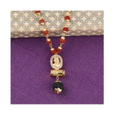 SILVER SHINE Gold Plated Traditional Rudraksh Mala SAI BABA Pendant Mala for Men and Women - Golden