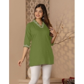 Kapadia Green Rayon Womens Regular Top ( Pack of 1 ) - None