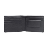 Loopa - Black Leather Mens Regular Wallet ( Pack of 1 ) - Black