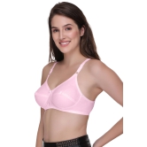 Sona Womens Sweety Baby Pink Everyday Full Coverage Non Padded Cotton Bra-40 / D / Baby Pink