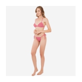 SELETA - Pink Assorted Cotton Lycra Women's Bra & Panty Set ( Pack of 1 ) - None