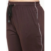 Uzarus Brown Cotton Blend Trackpants - Single - M