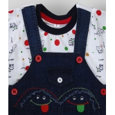 Zadmus - Red Cotton Dungarees For Baby Boy ( Pack of 1 ) - None