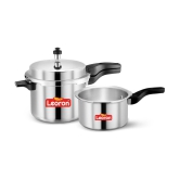 LEORON 3 L,5 L Aluminium Pressure Cooker Combo Without Induction Base